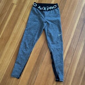 Nike Kids Heather Gray Leggings